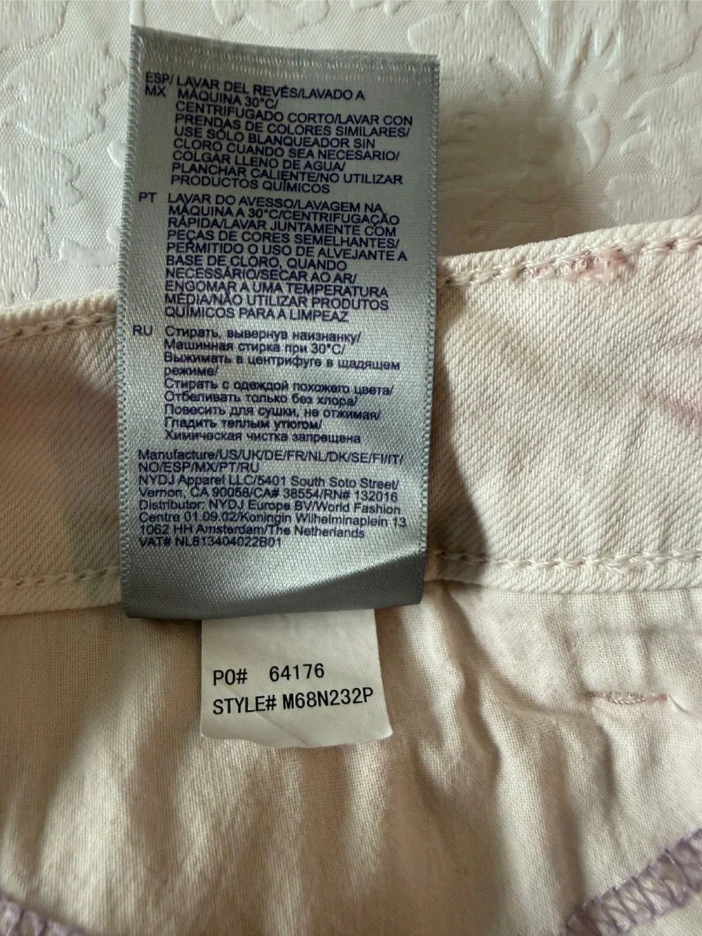 NYDJ Rose Pink Slim Straight Ankle Jeans With Lift Tuck Technology. Size 6